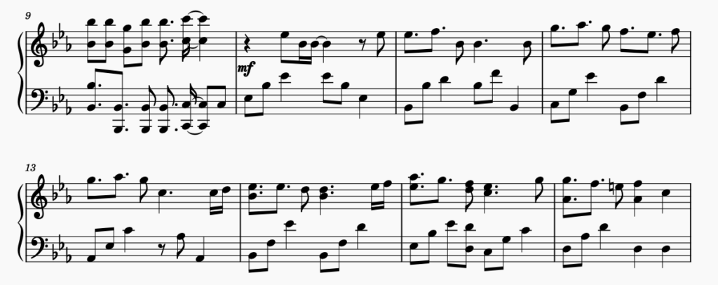 A Cruel Angel's Thesis Piano Sheet Screenshot by Pandarc - Part 2