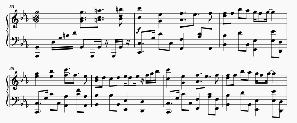 A Cruel Angel's Thesis Piano Sheet Screenshot by Pandarc - Part 4