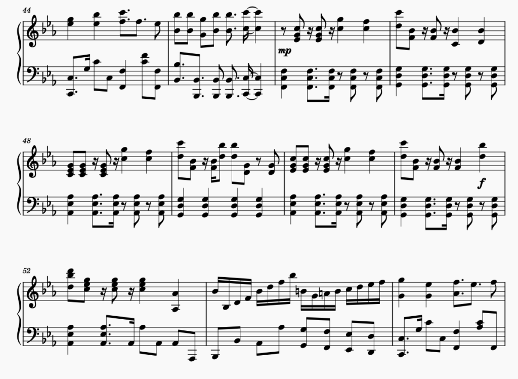 A Cruel Angel's Thesis Piano Sheet Screenshot by Pandarc - Part 5